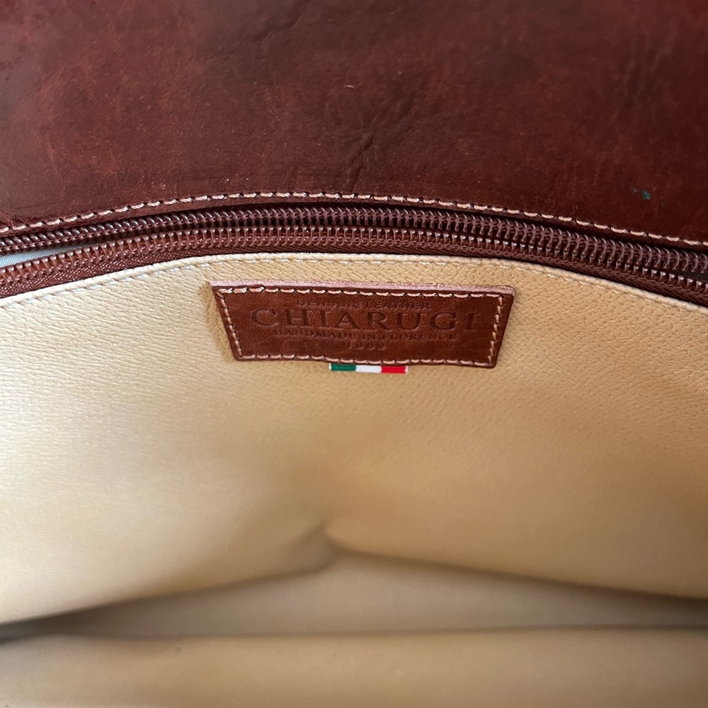 Authentic Chiarugi Genuine Leather Briefcase - Picture 13 of 15